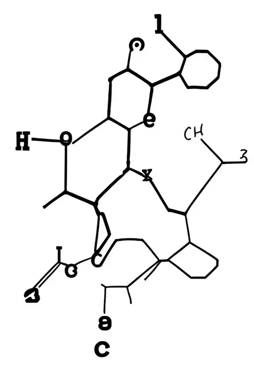 dopamine chemical structure tattoo design idea