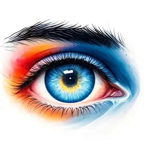 6 eye's transitioning from open to close  tattoo design idea