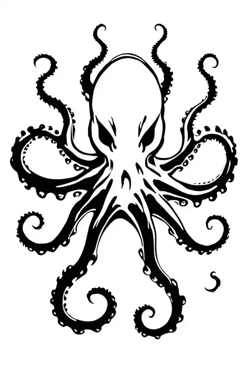 kraken tattoo design idea