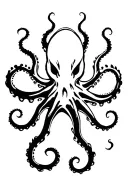 kraken tattoo design idea