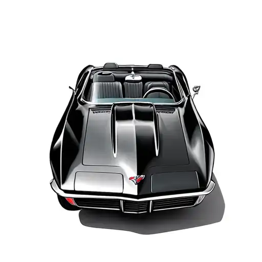 1967 Corvette convertible tattoo design idea