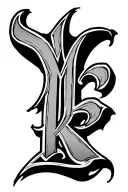YMO4KA Lettering tattoo design idea
