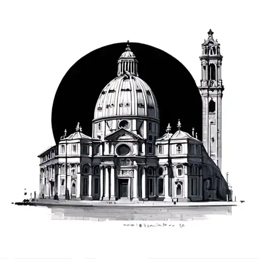 architecture, italian tattoo design idea