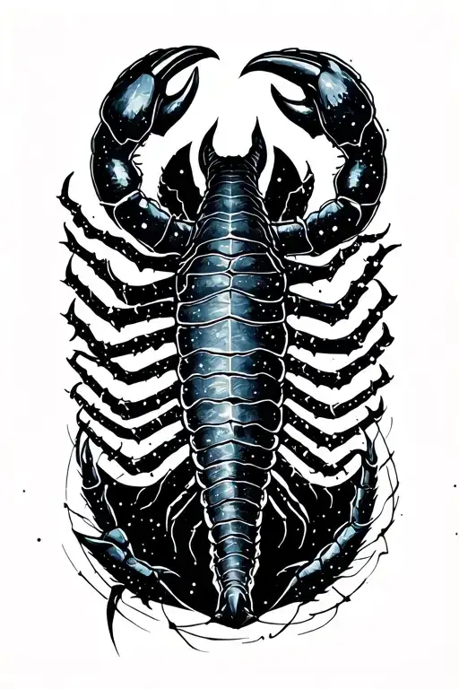 constellation of Scorpio  tattoo design idea