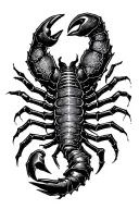 constellation of Scorpio  tattoo design idea