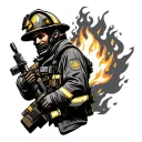 firefighting   tattoo design idea
