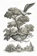 The 7 days of creation in the bible tattoo design idea