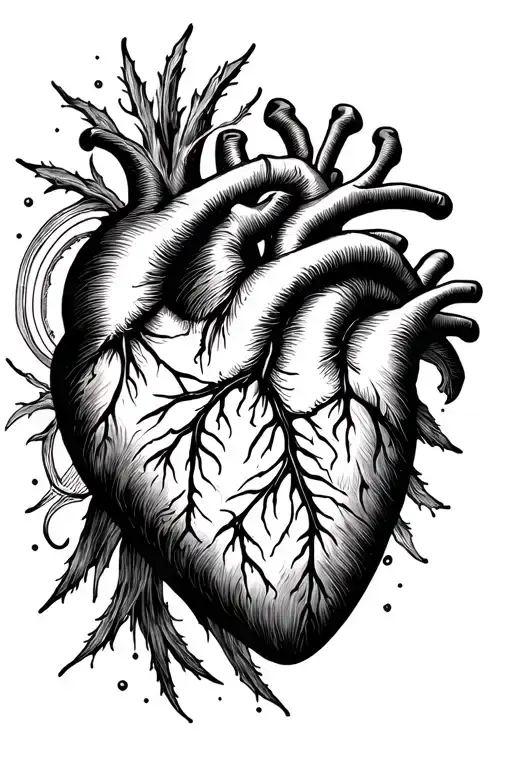 heartagram included tattoo design idea