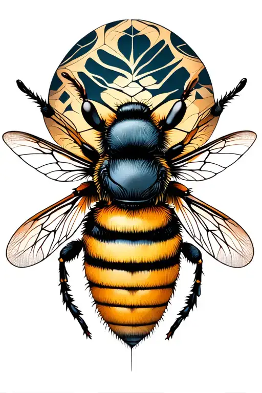 bee sitting, tech / iNNOVATION / LINE tattoo tattoo design idea