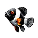 clown fish tattoo design idea