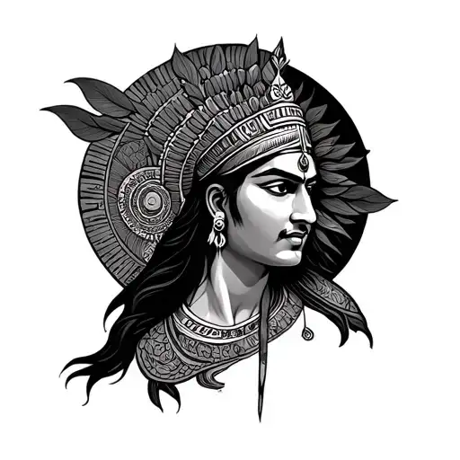 Mahabharat tattoo design idea