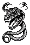 "cobra with a hood" of a cobra with a hood tattoo design idea