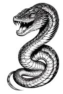 "cobra with a hood" of a cobra with a hood tattoo design idea