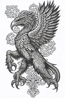 Albanian eagle, Skanderbeg warrior tattoo design idea