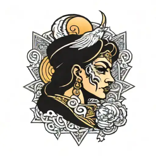 money glory power conquer everything tattoo design idea