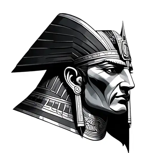Osiris God tattoo design idea