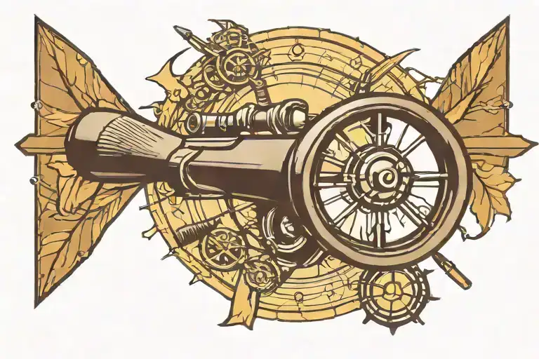 Sniper scope focused tattoo design idea