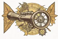 Sniper scope focused tattoo design idea