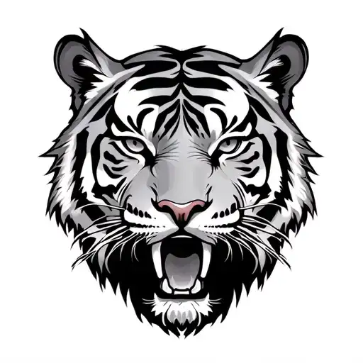 Saber Tooth Tiger tattoo design idea