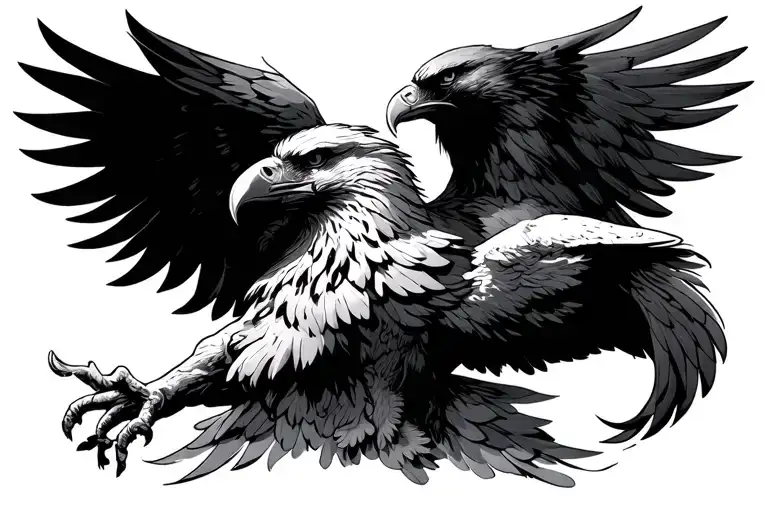 prometheus Greek god and the eagle tattoo design idea