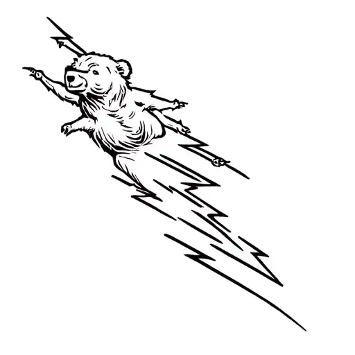 jerry garcia dancing bears lightning bolt steal your face tattoo design idea