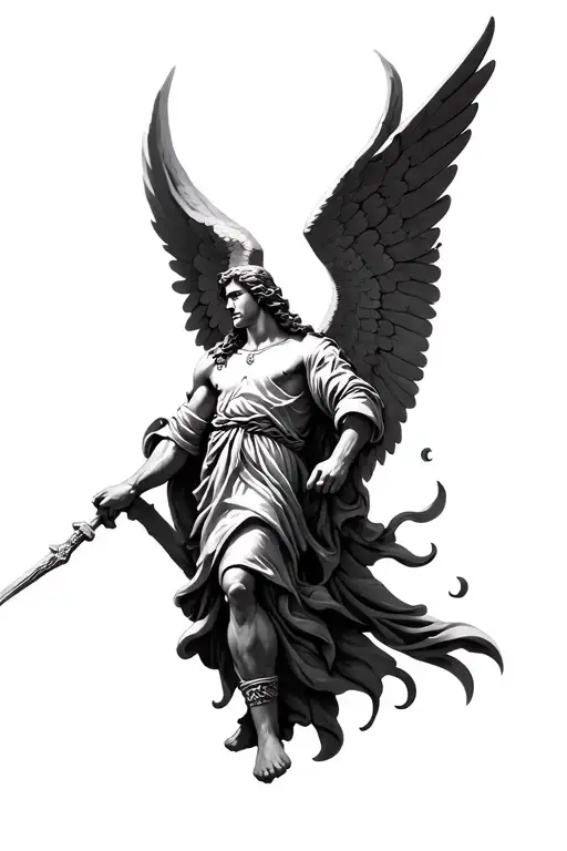 st michael the archangel Michael tattoo design idea