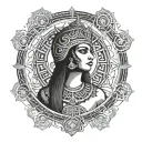 isis godess tattoo design idea