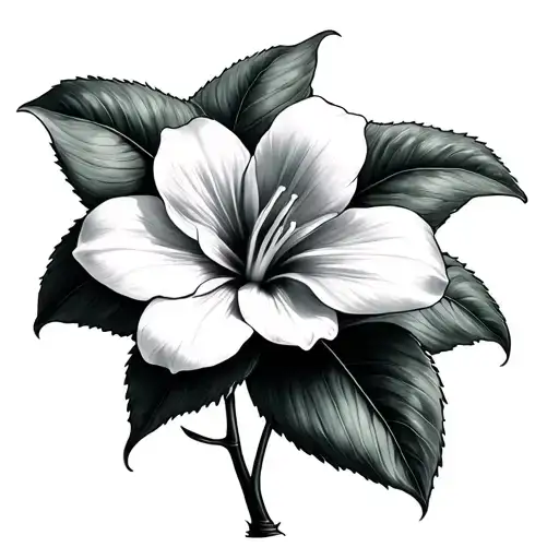 Paperwhite tattoo design idea