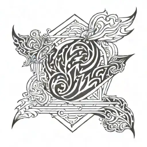 flames left arm sleeve tattoo design idea