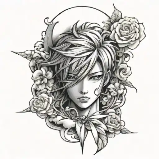 manga panel tattoo design idea