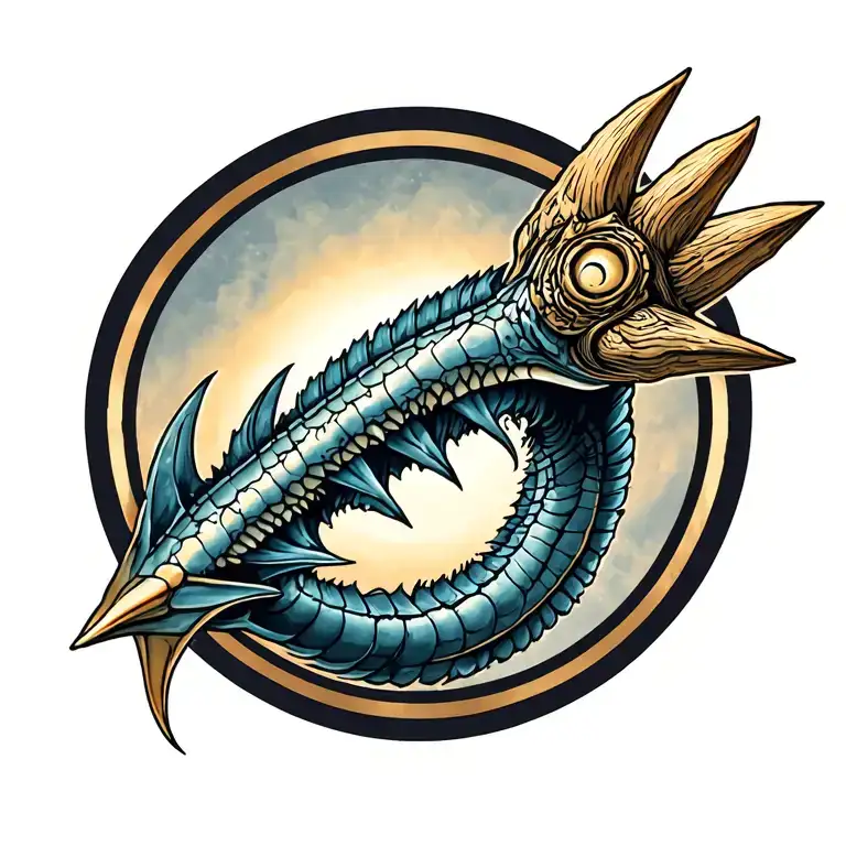 trident tattoo design idea