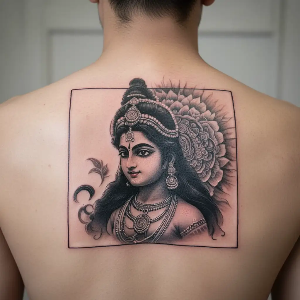 krishna tattoo design idea