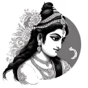 krishna tattoo design idea