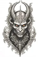 demon tattoo design idea