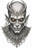 demon tattoo design idea