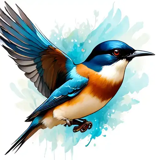swallow tattoo design idea