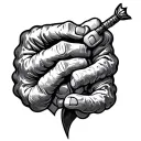 Crohn's disease, undefeated, strength inspired tattoo design idea