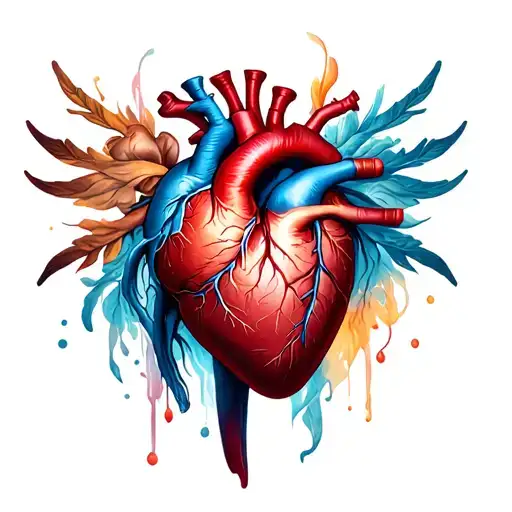 protecting the healing heart tattoo design idea