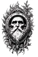 father time  tattoo design idea