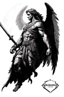 archangel st michael army tattoo design idea