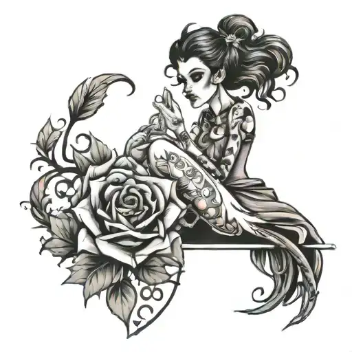 Lust Over Love tattoo design idea