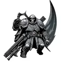 Warhammer 40k deathwatch tattoo design idea
