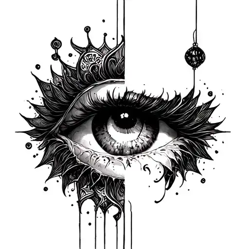 Depression depicted tattoo design idea