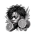 juice wrld 999 anxiety tattoo design idea