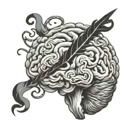 brain and mose code for name ankit tattoo design idea