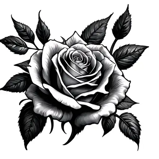 Bishop Rose tattoo design idea