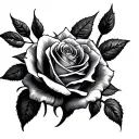 Bishop Rose tattoo design idea