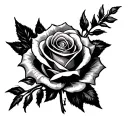 Bishop Rose tattoo design idea