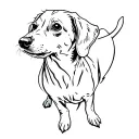 dachshund tattoo design idea