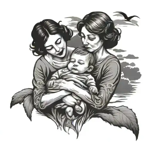 Grief, Mother, Family, Coast tattoo design idea